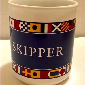 Ceramic Skipper Boat Captain Coffee Tea Mug by TAMS Made in England